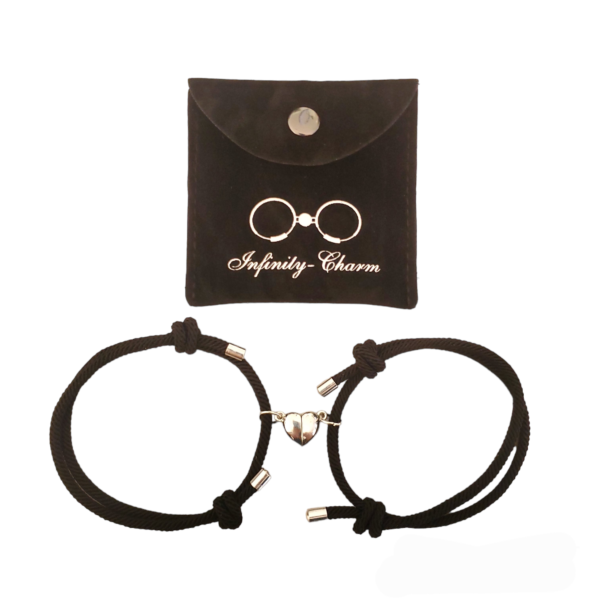 Matching Couple Bracelets BLACK-BLACK – Symbolize Your Unbreakable Bond